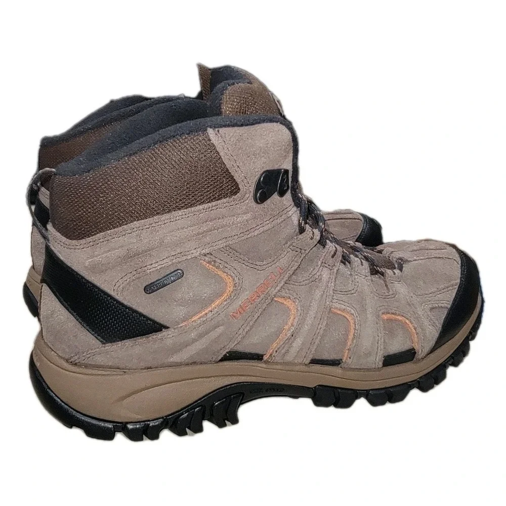 Merrell Phoenix 2 Mid Men Waterproof‎ Hiking Boots Brown Size 10.5 Trail Shoes